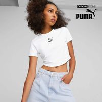 PUMA - Áo croptop nữ phom ô