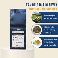 Trà Oolong (Ô long) Kim Tuyên Cầu Đất Dalat Farm - Túi 100Gr