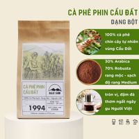 Cà Phê Phin Cầu Đất (Arabica & Robusta) Rang Xay Mộc Sạch Nguyên Chất Chuẩn Gu Người Việt - Túi 250Gr (Dạng Bột)