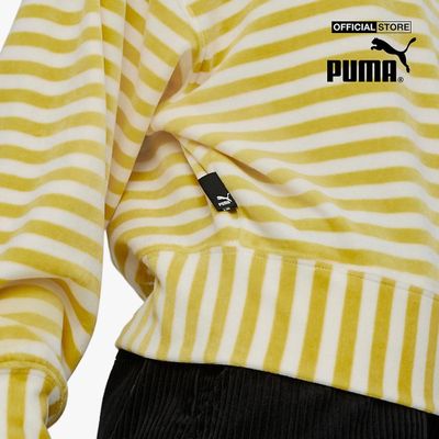 PUMA - Áo sweatshirt nữ tay dài Downtown Velour 535746